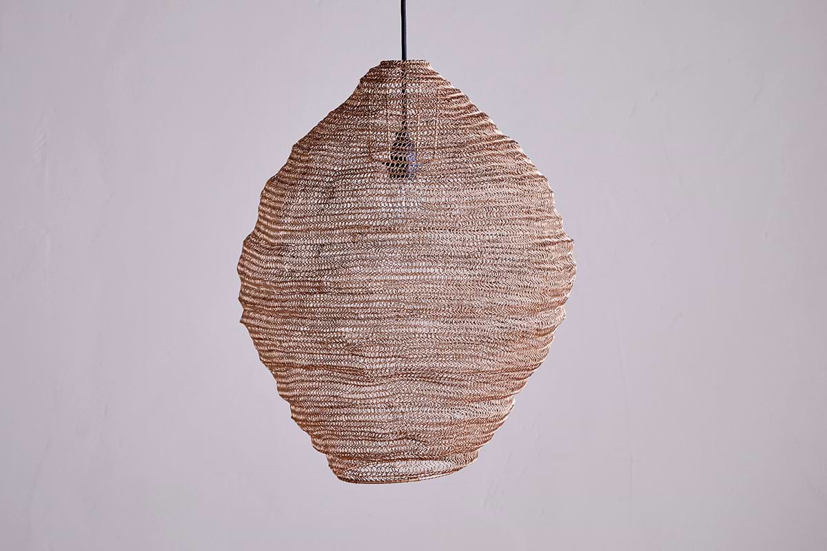 Mukuni Wire Lampshade - Brass - Large