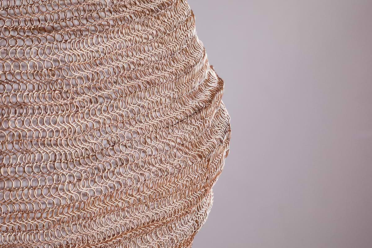 Mukuni Wire Lampshade - Brass - Large