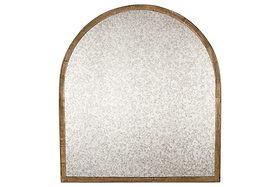 Murwara Antique Glass Arched Mirror - Antique Brass