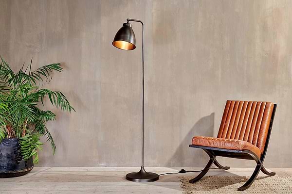Muturi Floor Lamp - Aged Bronze-LAMPS-Nkuku
