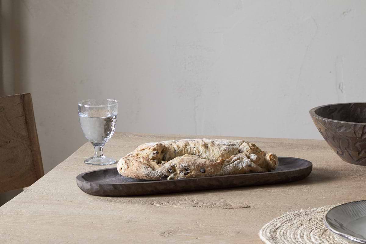 Nyati Serving Platter - Dark Brown-SERVEWARE-Nkuku