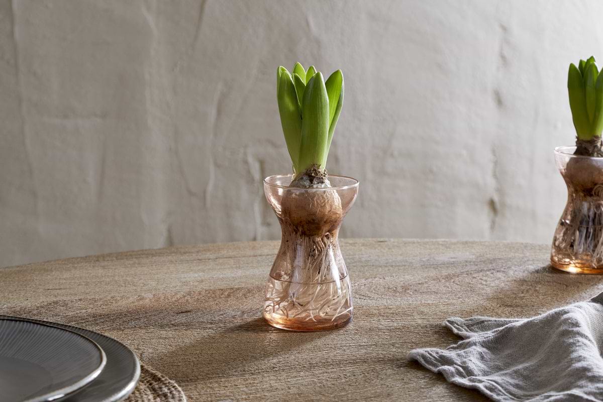 Enir Hyacinth Vase - Dusty Terracotta-DECORATIVE ACCESSORIES-Nkuku