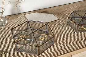 Sitara Jewellery Box - Antique Brass