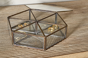 Sitara Jewellery Box - Antique Brass