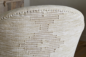Aranya Cotton & Jute Occasional Chair - Natural