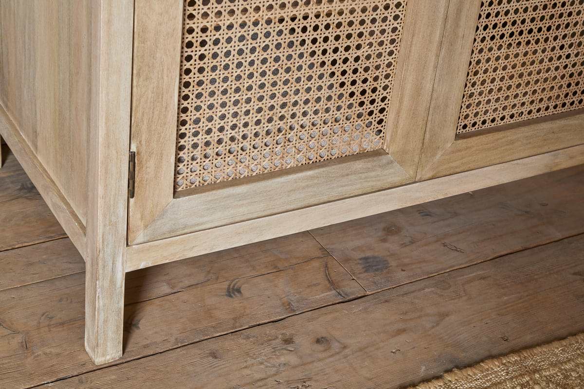 Kanz Mango Wood Wardobe - Natural