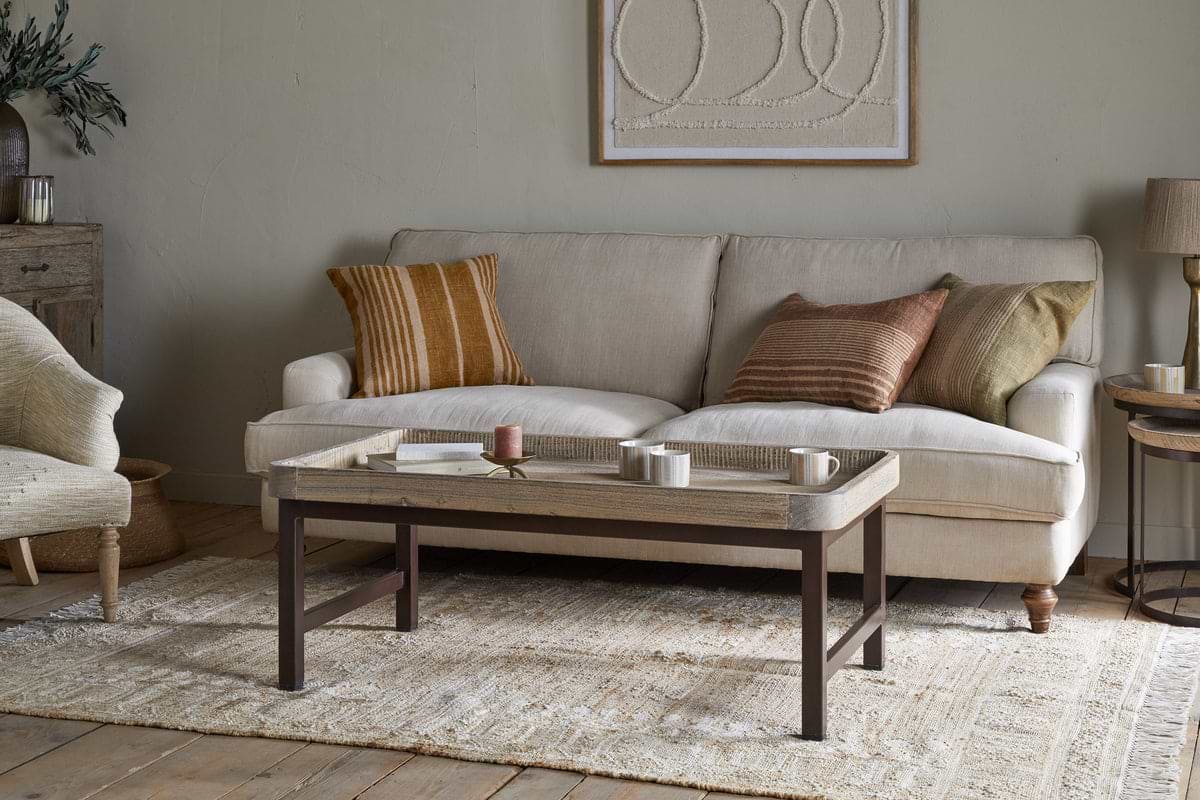 Nisha Reclaimed Wood & Iron Coffee Table - Natural-TABLES-Nkuku