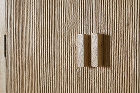 Vivan Grooved Wardrobe - Natural