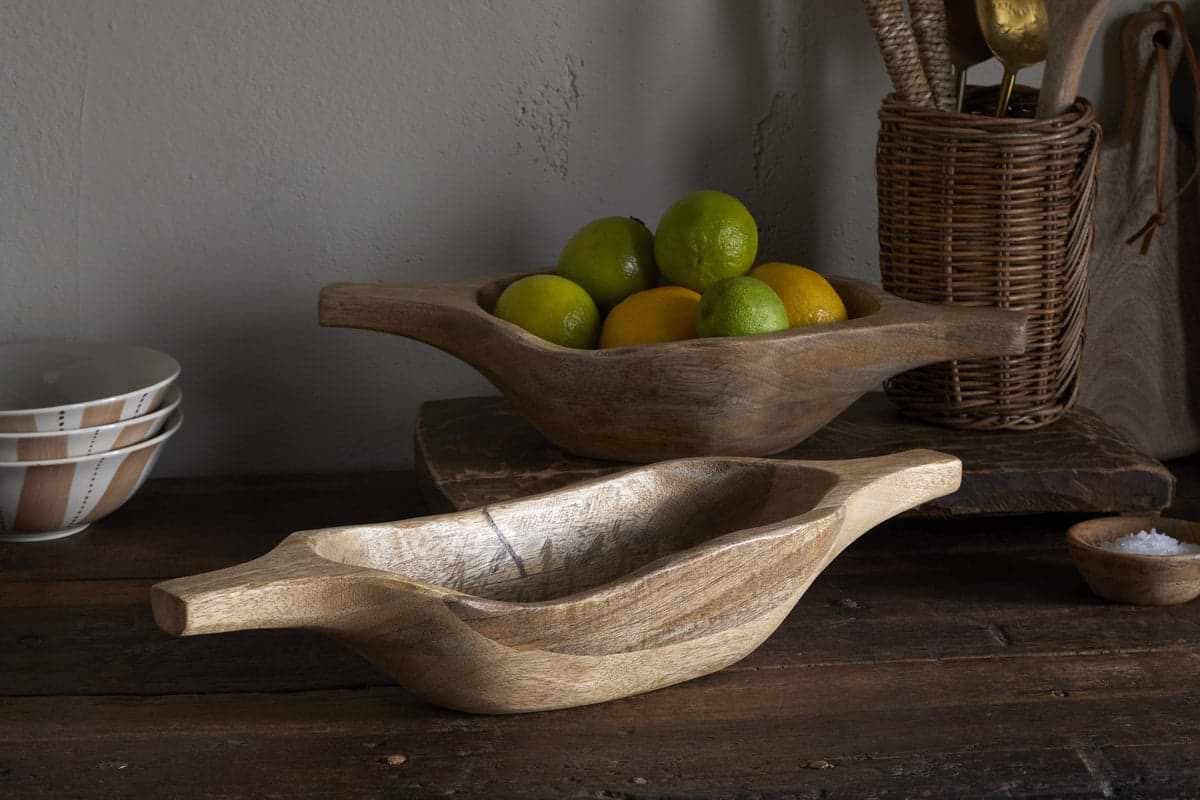 Naashta Handled Serving Bowl - Natural-SERVEWARE-Nkuku
