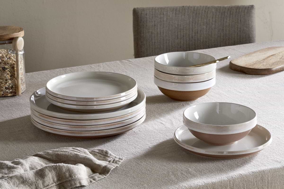 Edo Dinnerware Set - Terracotta - (Set of 12)-TABLEWARE-Nkuku
