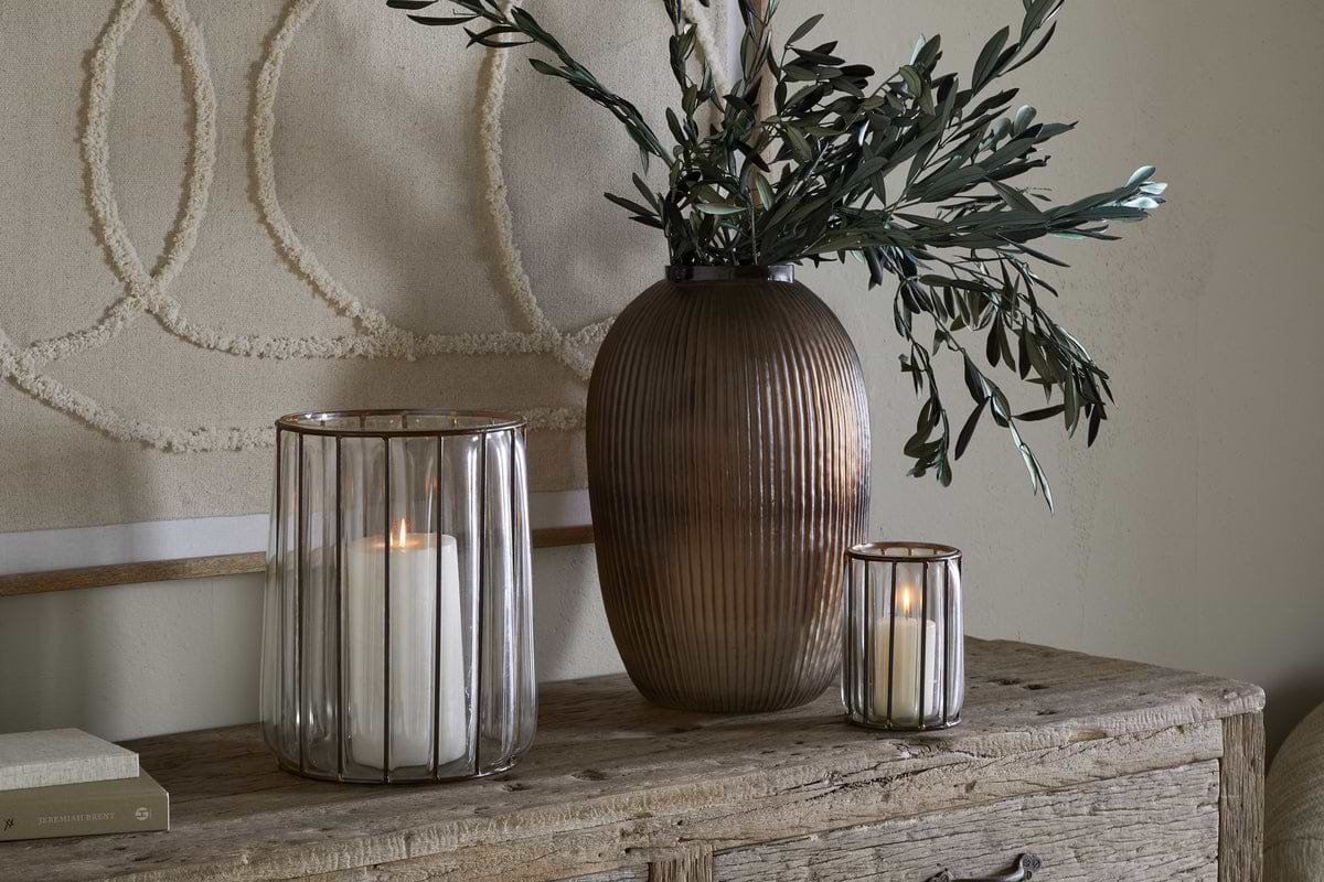 Hava Lantern - Clear-CANDLES HOLDERS & LANTERNS-Nkuku