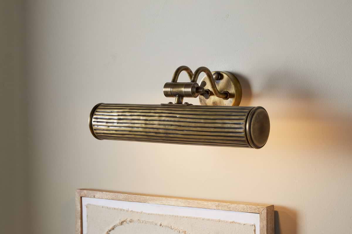 Tinje Picture Wall Light - Antique Brass-LIGHTS-Nkuku