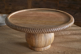 Vivan Glass Cake Stand & Dome - Natural