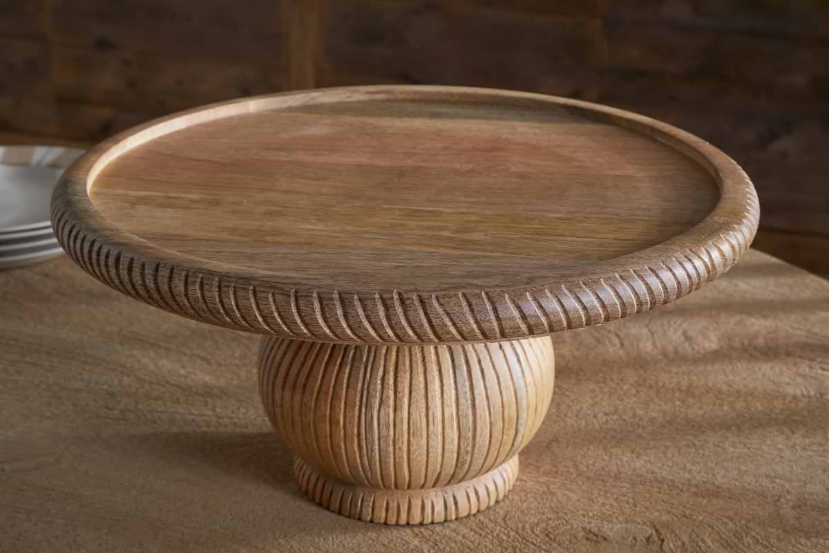 Vivan Glass Cake Stand & Dome - Natural