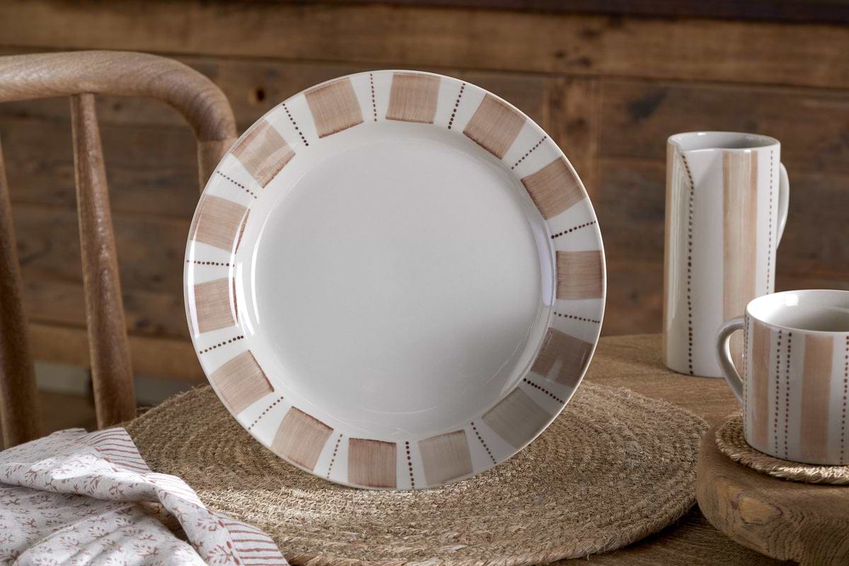 Patthar Side Plate - Cream & Clay-TABLEWARE-Nkuku
