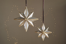 Taara Star Decoration - Antique Brass-CHRISTMAS DECORATIONS-Nkuku