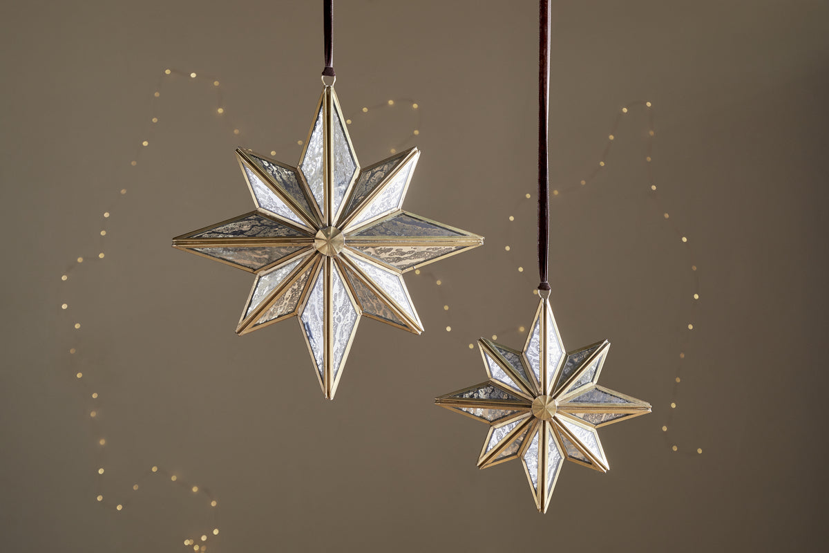 Taara Star Decoration - Antique Brass-CHRISTMAS DECORATIONS-Nkuku