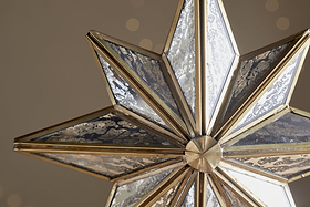 Taara Star Decoration - Antique Brass-CHRISTMAS DECORATIONS-Nkuku