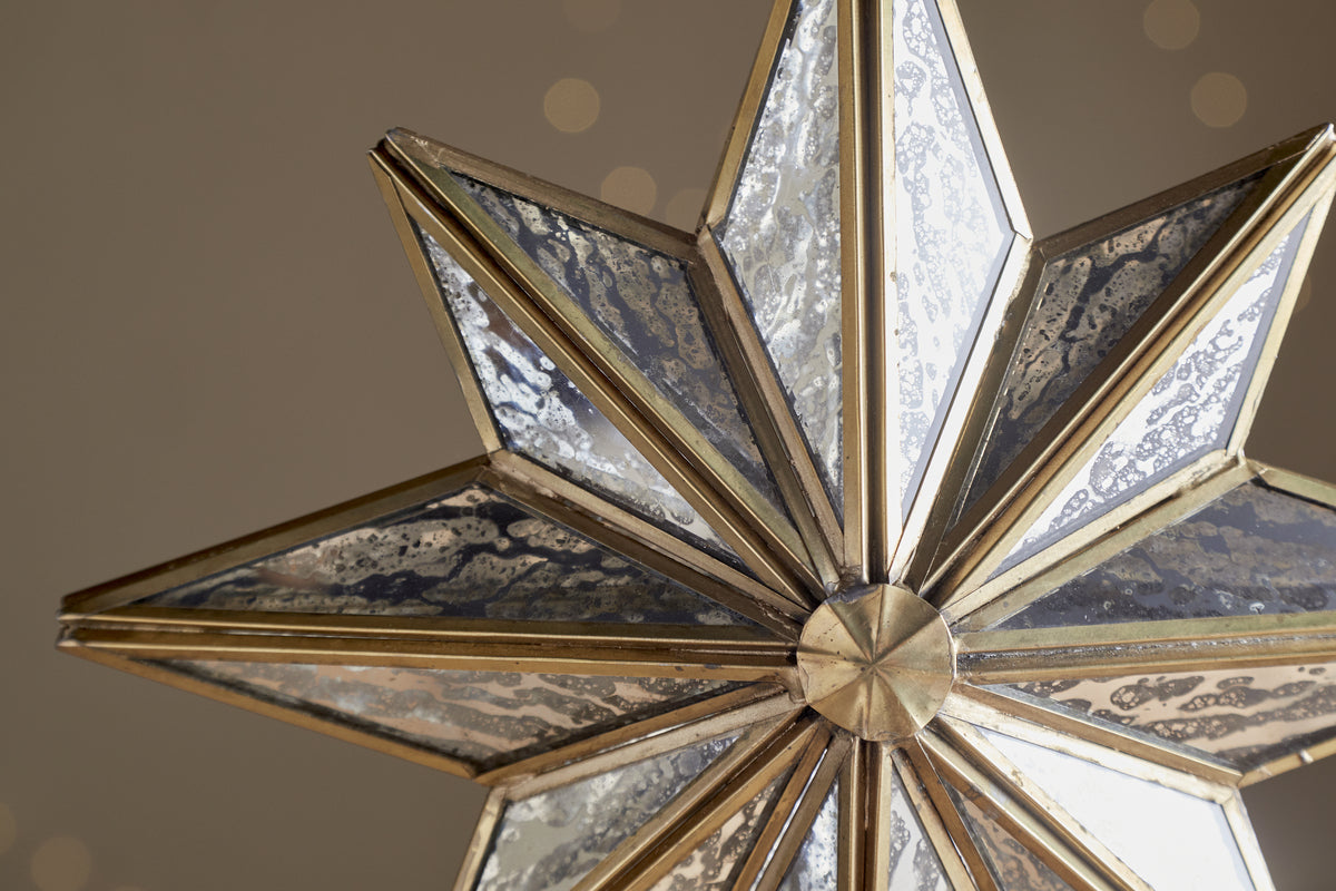 Taara Star Decoration - Antique Brass-CHRISTMAS DECORATIONS-Nkuku