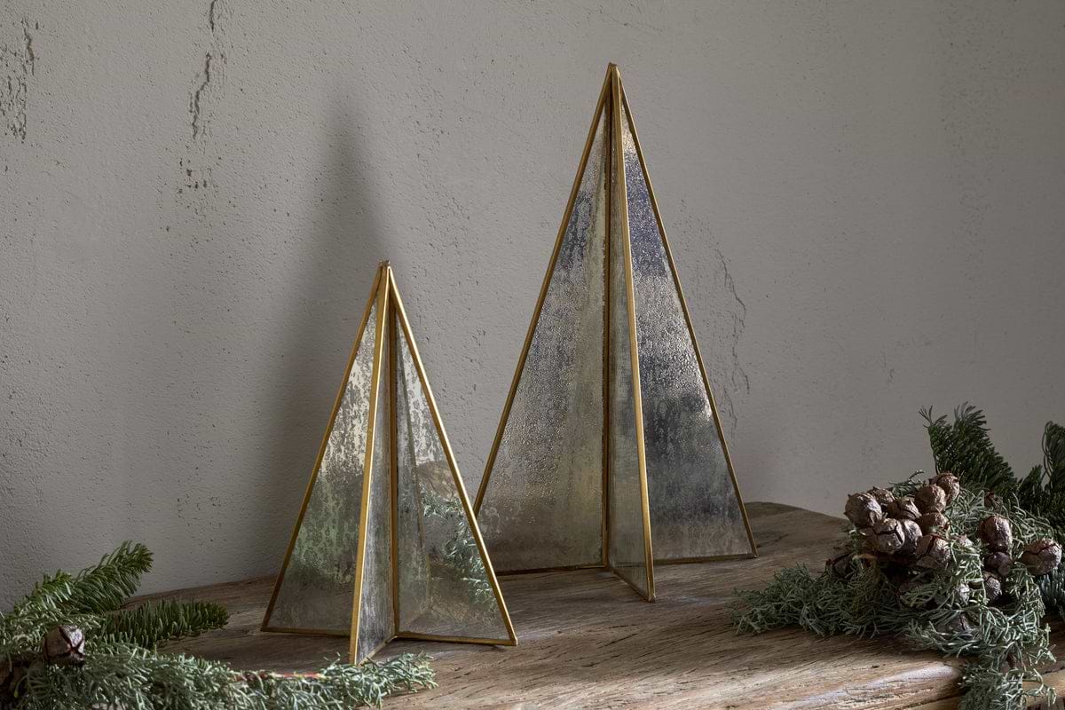 Gacha Standing Tree - Antique Brass-CHRISTMAS DECORATIONS-Nkuku
