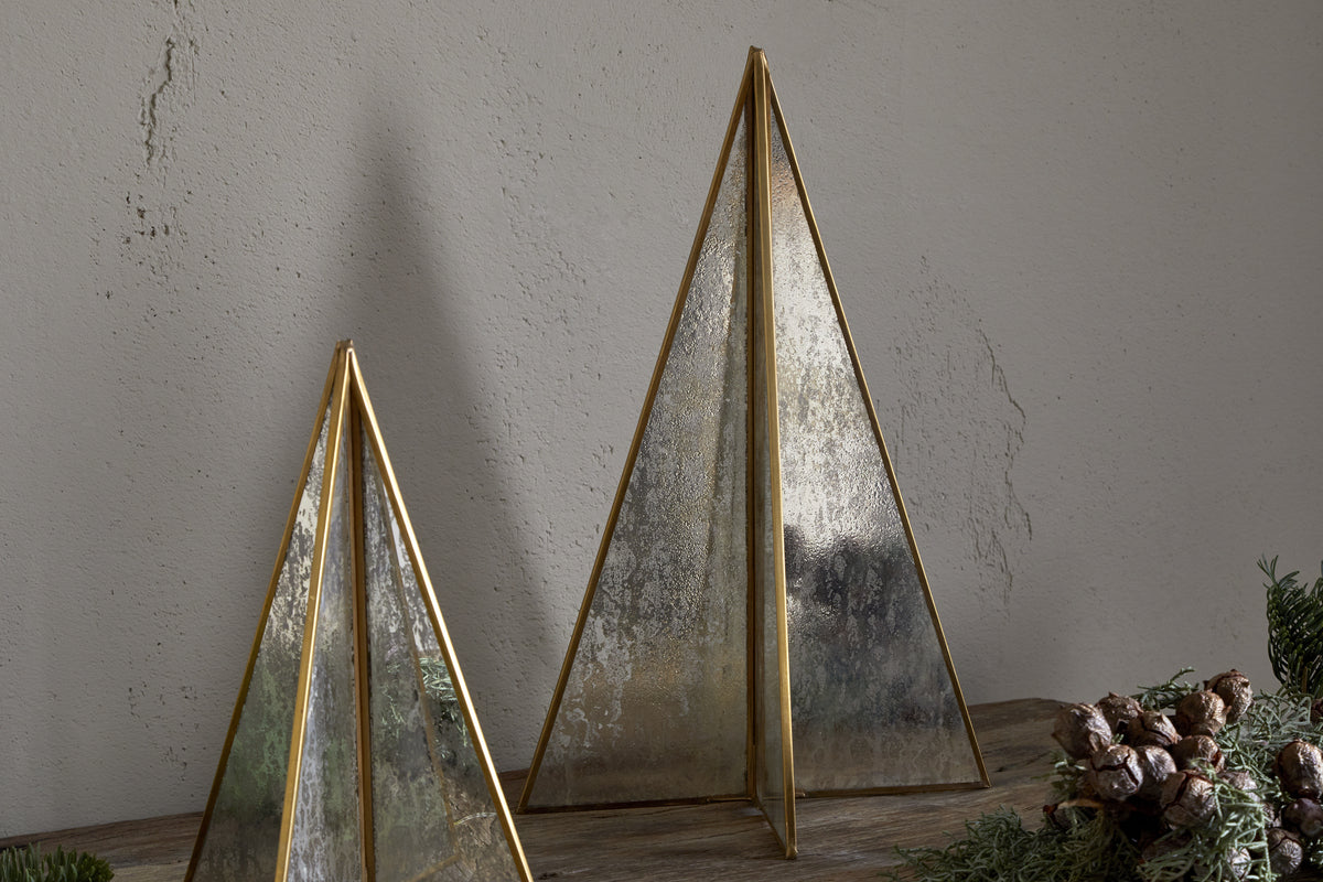 Gacha Standing Tree - Antique Brass-CHRISTMAS DECORATIONS-Nkuku