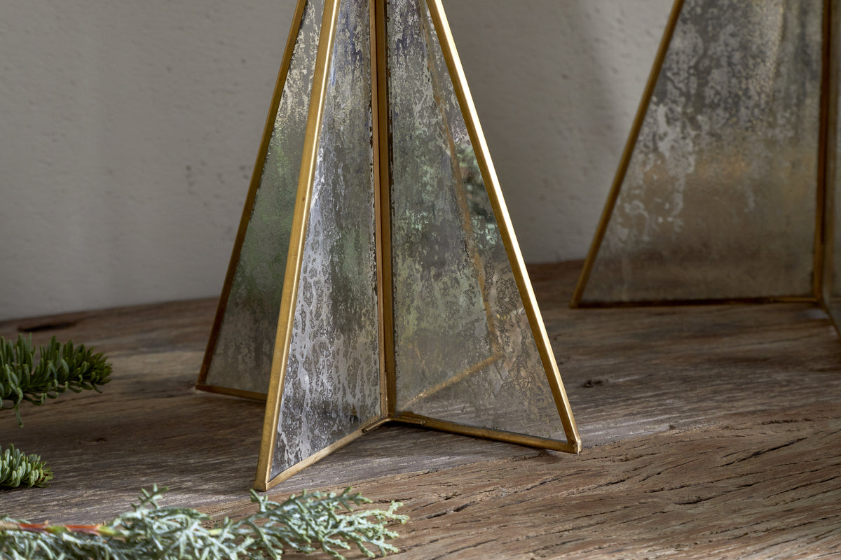 Gacha Standing Tree - Antique Brass-CHRISTMAS DECORATIONS-Nkuku