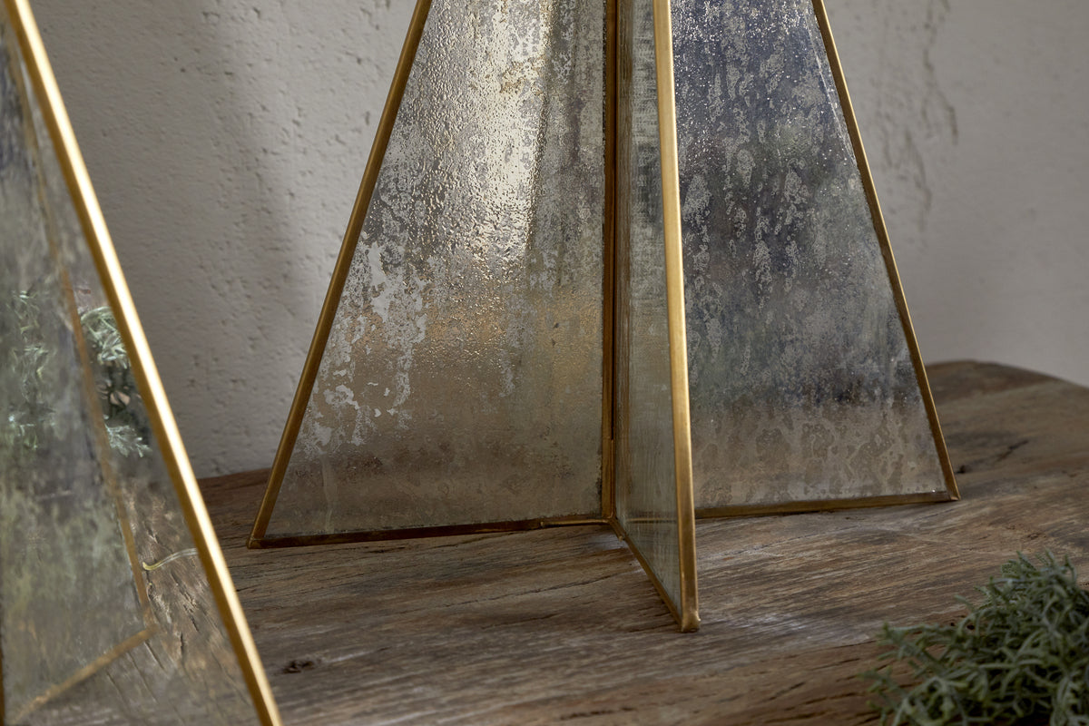 Gacha Standing Tree - Antique Brass-CHRISTMAS DECORATIONS-Nkuku