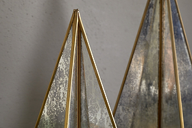 Gacha Standing Tree - Antique Brass-CHRISTMAS DECORATIONS-Nkuku