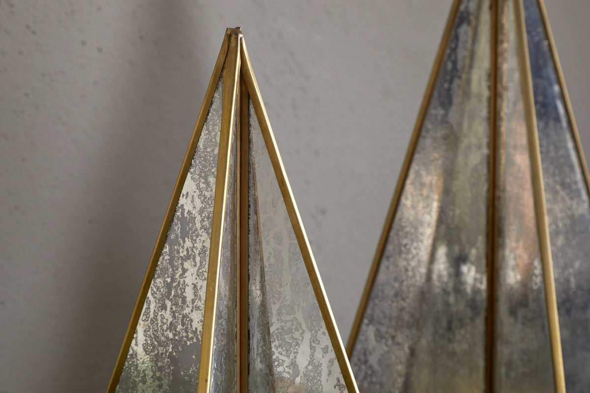 Gacha Standing Tree - Antique Brass-CHRISTMAS DECORATIONS-Nkuku