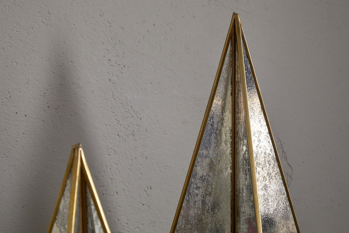 Gacha Standing Tree - Antique Brass-CHRISTMAS DECORATIONS-Nkuku