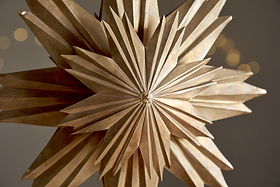 Amata Hanging Star - Antique Brass-CHRISTMAS DECORATIONS-Nkuku