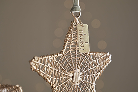 Sangala Baubles - Antique Brass - (Set of 3)-CHRISTMAS DECORATIONS-Nkuku