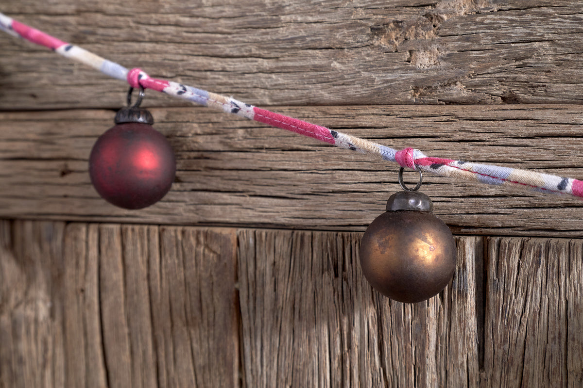Oko Bauble Garland - Mixed Matt-CHRISTMAS DECORATIONS-Nkuku