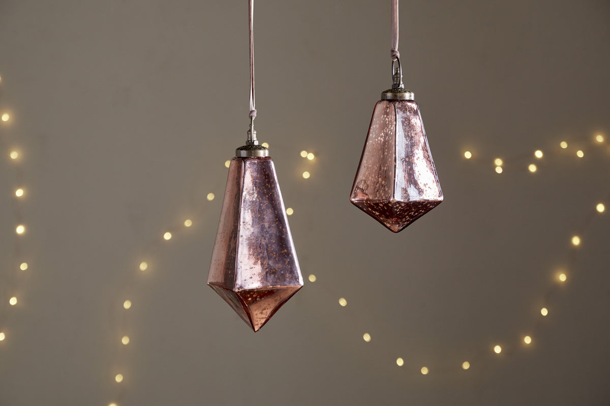 Ratnam Giant Bauble - Antique Pink-CHRISTMAS DECORATIONS-Nkuku