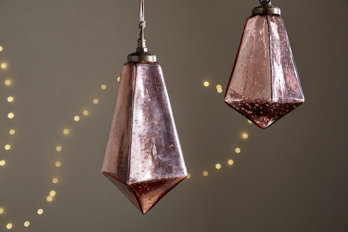 Ratnam Giant Bauble - Antique Pink-CHRISTMAS DECORATIONS-Nkuku