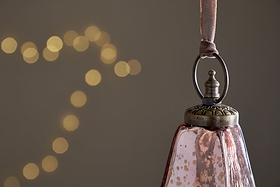 Ratnam Giant Bauble - Antique Pink-CHRISTMAS DECORATIONS-Nkuku