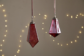 Ratnam Giant Bauble - Merlot-CHRISTMAS DECORATIONS-Nkuku