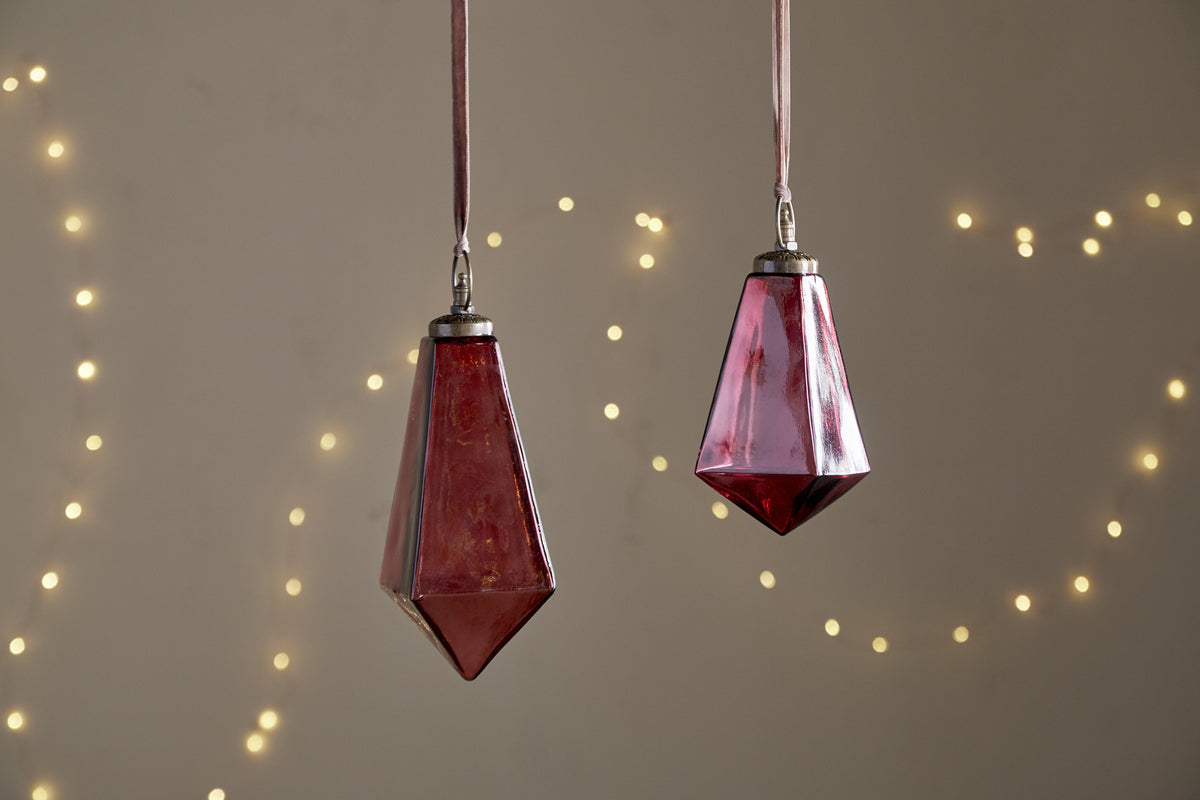 Ratnam Giant Bauble - Merlot-CHRISTMAS DECORATIONS-Nkuku