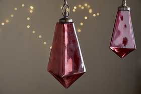 Ratnam Giant Bauble - Merlot-CHRISTMAS DECORATIONS-Nkuku