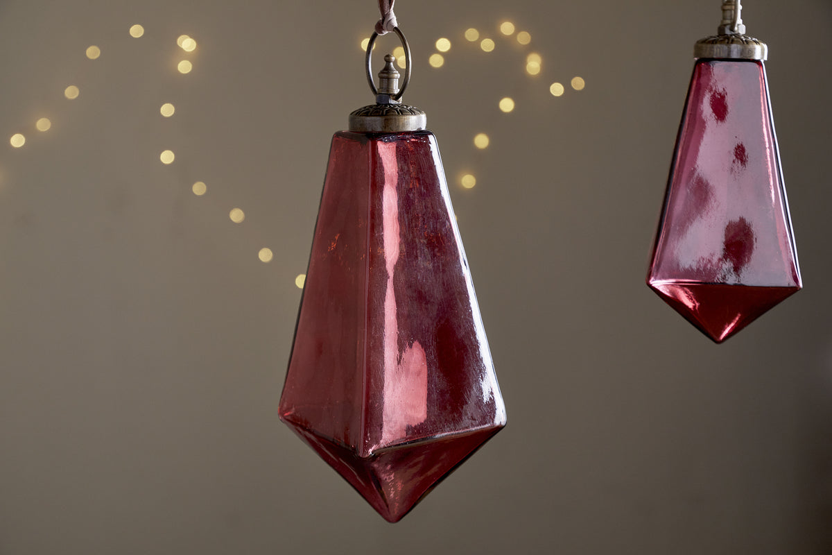 Ratnam Giant Bauble - Merlot-CHRISTMAS DECORATIONS-Nkuku