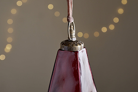 Ratnam Giant Bauble - Merlot-CHRISTMAS DECORATIONS-Nkuku