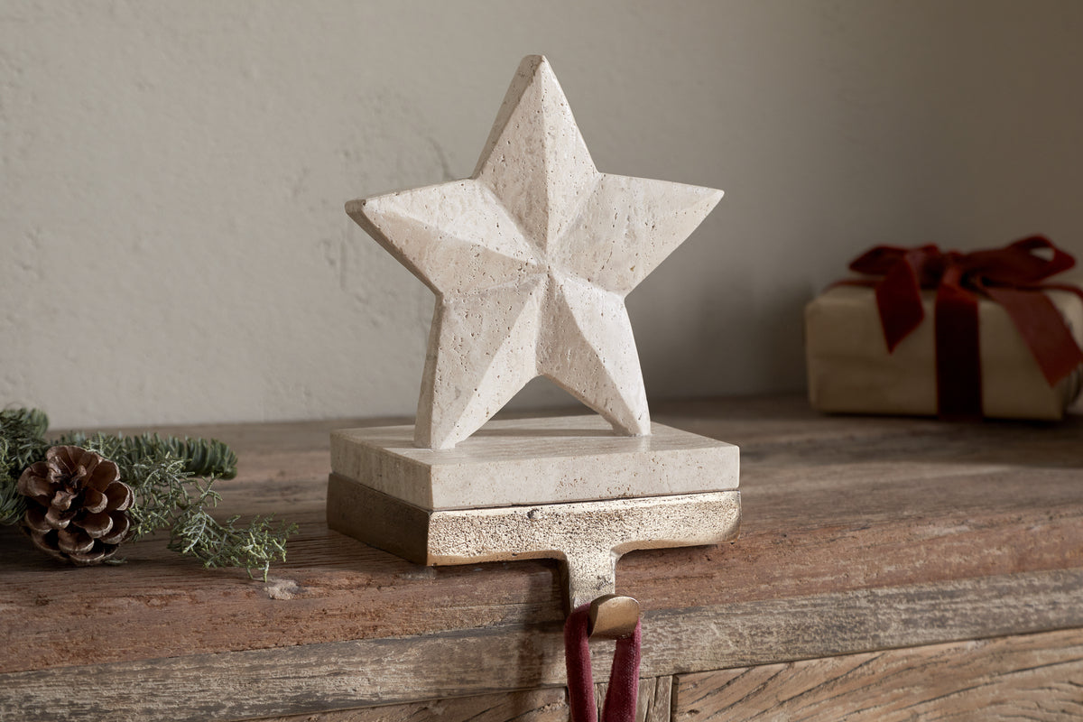 Malaati Stocking Holder - Beige-CHRISTMAS DECORATIONS-Nkuku