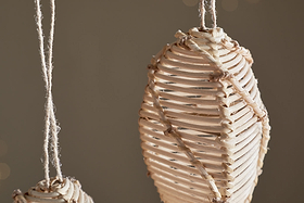 Sempala Wicker Baubles - Natural - (Set of 3)-CHRISTMAS DECORATIONS-Nkuku