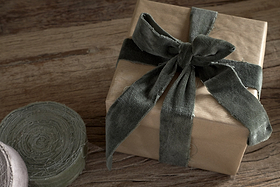 Jirani Velvet Ribbons - Mixed Colour - (Set of 3)-CHRISTMAS DECORATIONS-Nkuku