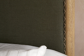 Sri Mango Wood Bed - Moss