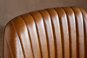 Harsha Leather Counter Chair - Aged Tan