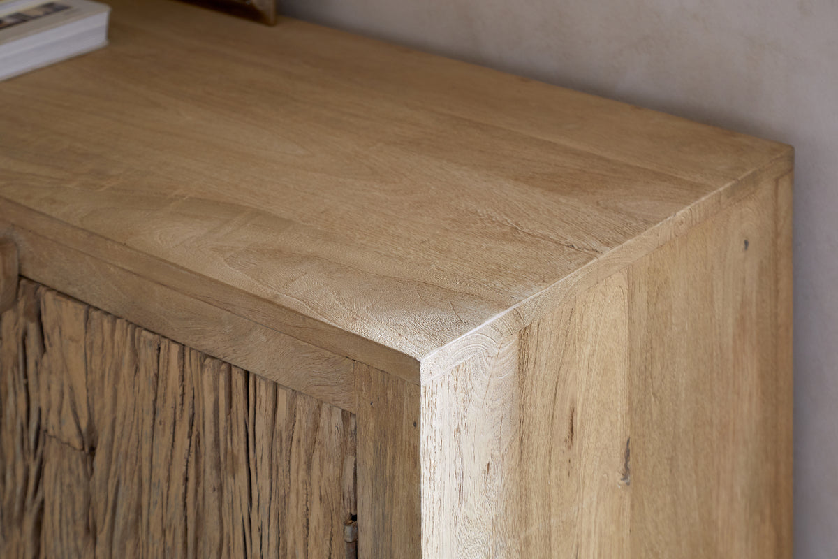 Tamia Reclaimed Wood Cabinet - Natural-STORAGE FURNITURE-Nkuku