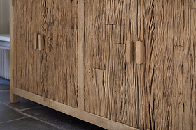 Tamia Reclaimed Wood Cabinet - Natural-STORAGE FURNITURE-Nkuku