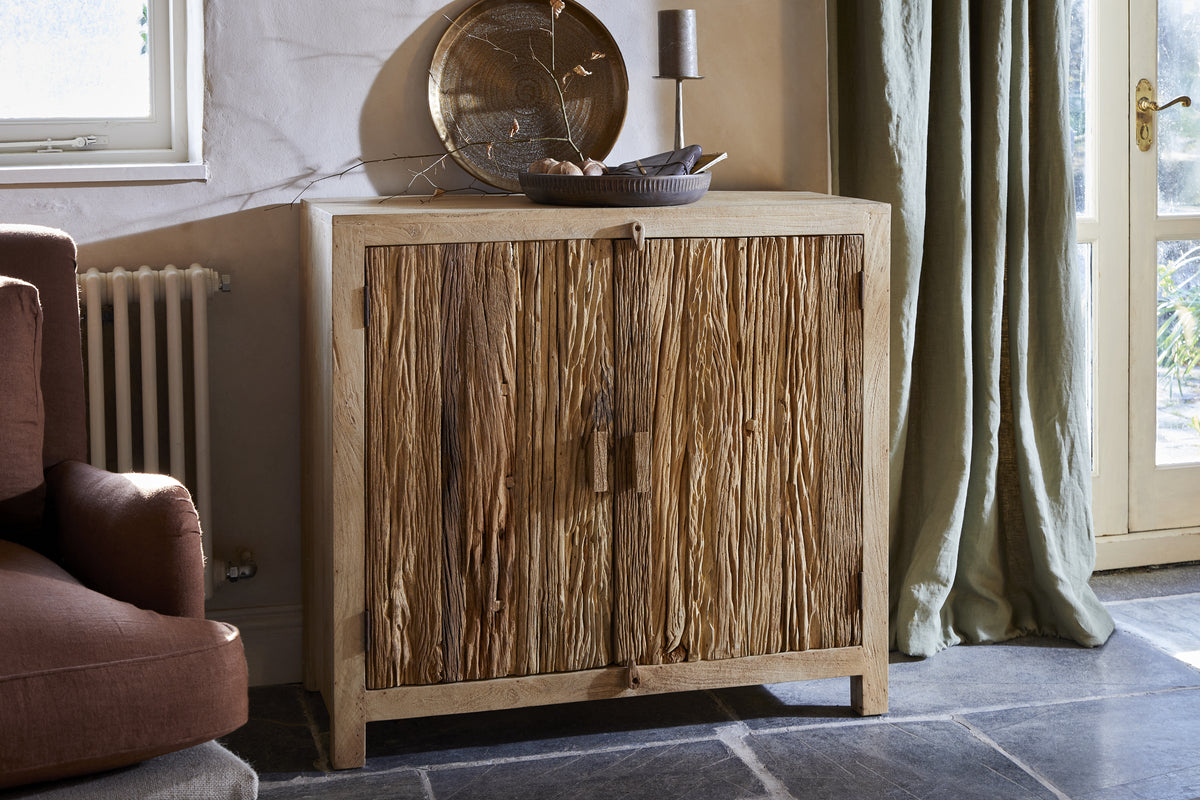 Tamia Reclaimed Wood Cabinet - Natural-STORAGE FURNITURE-Nkuku