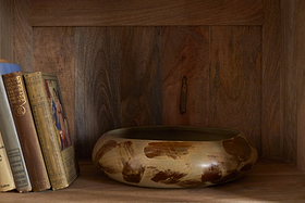 Valin Mango Wood & Glass Cabinet - Natural-STORAGE FURNITURE-Nkuku